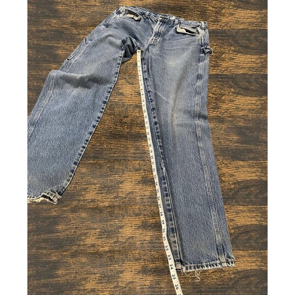 Vintage Pointer Jeans Mens 36x34 Work Heavy Cotton Denim Blue Made in USA - Picture 12 of 16